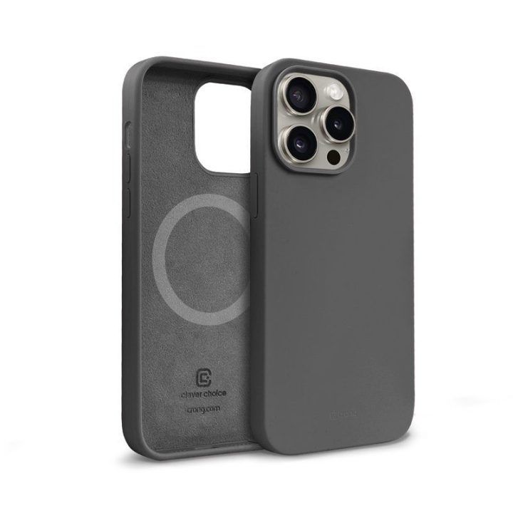 Dėklas iPhone 15 Pro Max, silikoninis, Titanium