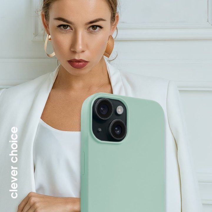 Dėklas iPhone 15 Crong Color Cover Magnetic, mėtų