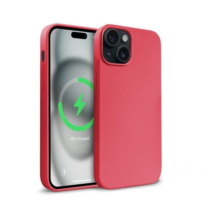 Crong Color Cover Magnetic rožinis dėklas iPhone 15