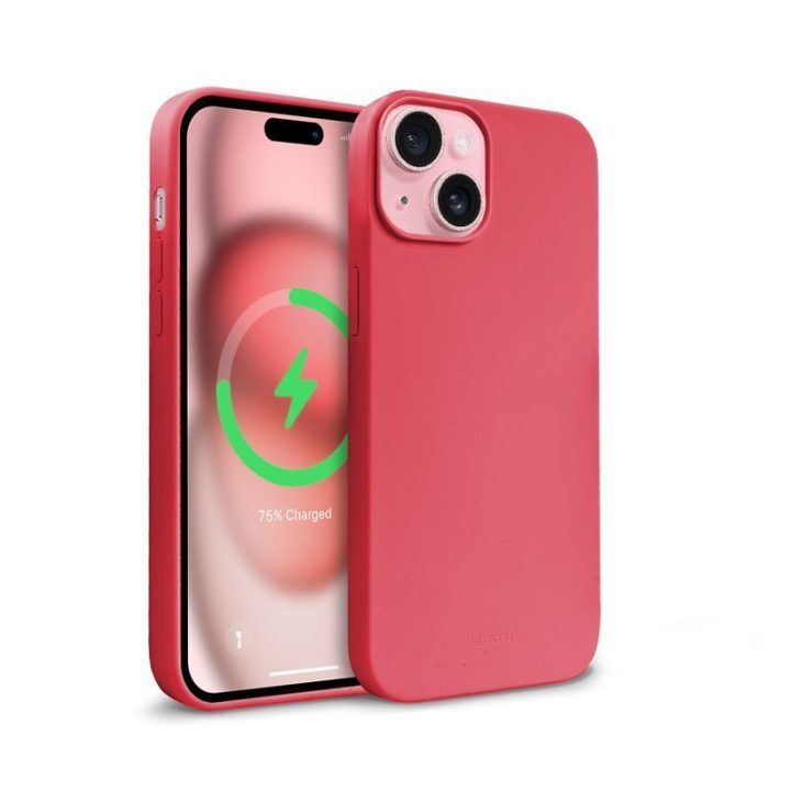 Rožinis dėklas iPhone 15 Plus, silikoninis, Crong