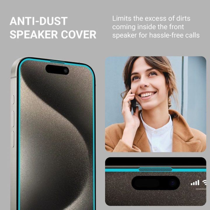 Grūdintas apsauginis stiklas Crong EasyShield 2 vnt. iPhone 16 Plus / 15 Plus