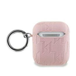 Dėklas Karl Lagerfeld AirPods 1/2 gen, rožinis