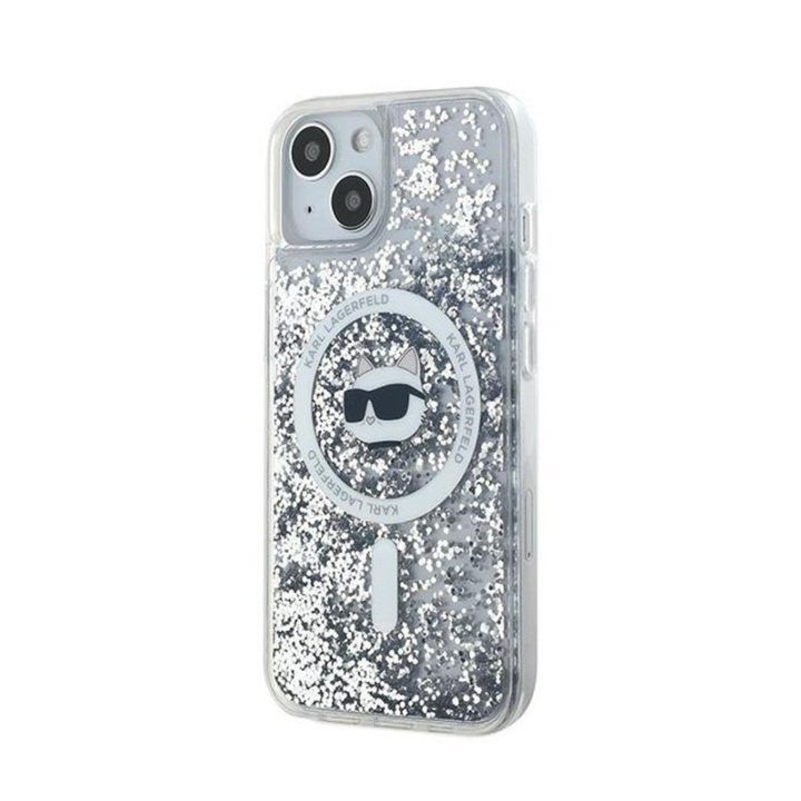 Dėklas Karl Lagerfeld permatomas iPhone 13, MagSafe