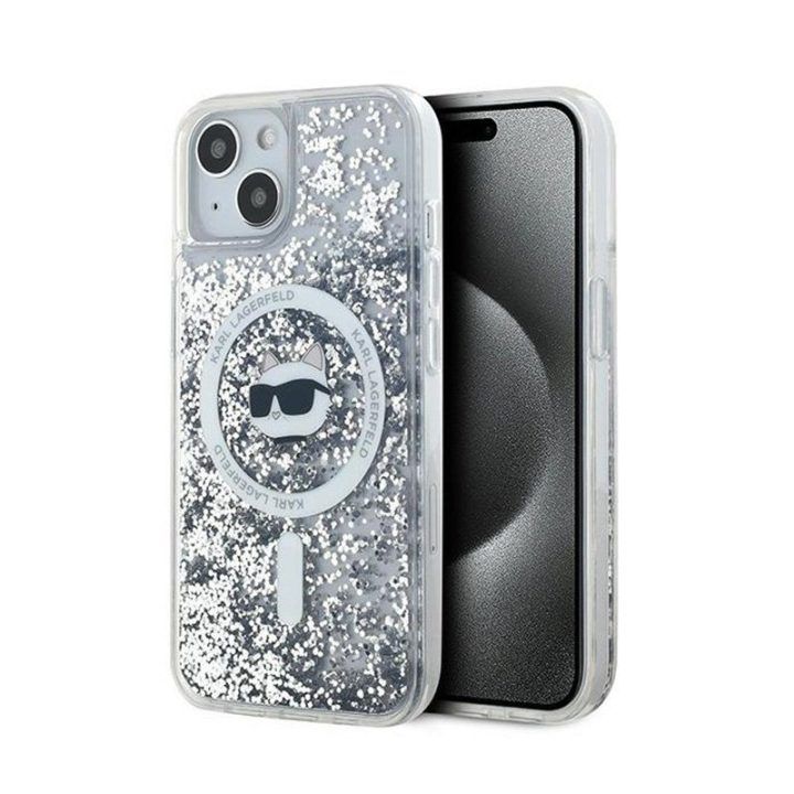 Dėklas Karl Lagerfeld permatomas iPhone 13, MagSafe
