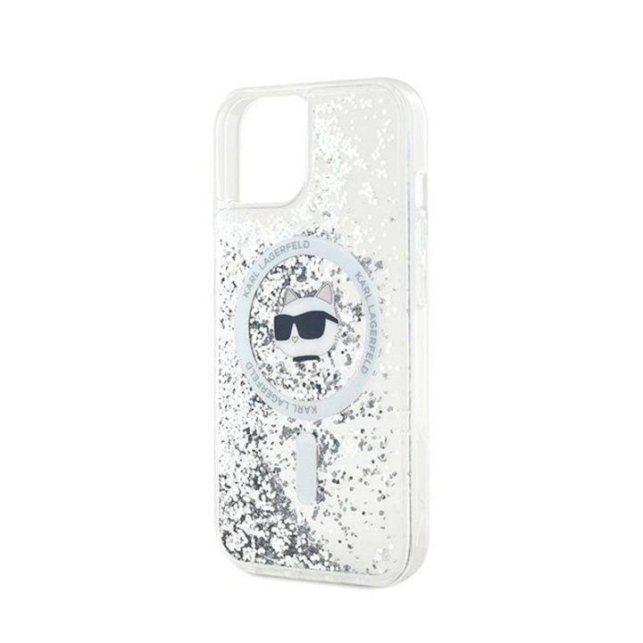 Dėklas Karl Lagerfeld permatomas iPhone 13, MagSafe