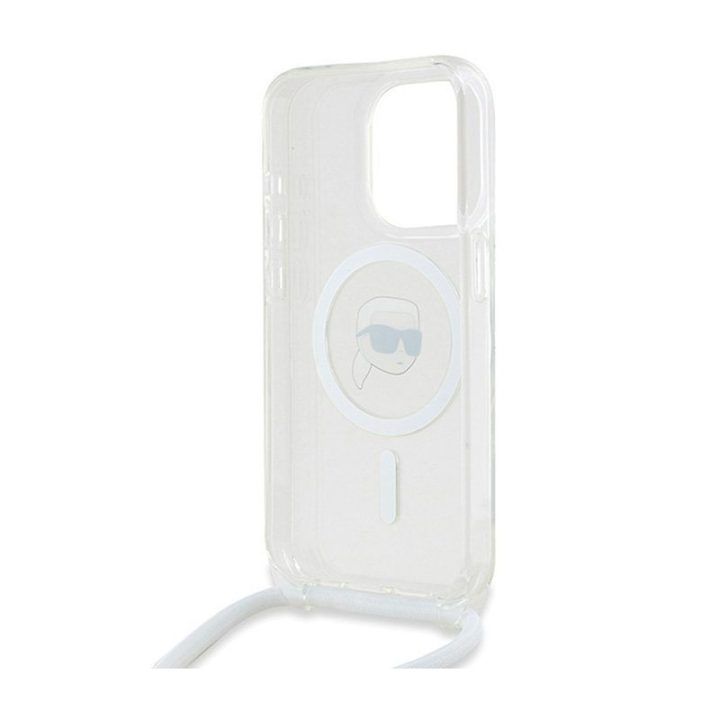 Permatomas dėklas iPhone 15 Pro Karl Lagerfeld MagSafe