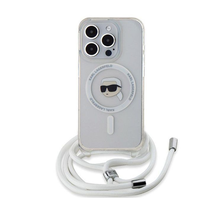 Permatomas dėklas iPhone 15 Pro Karl Lagerfeld MagSafe