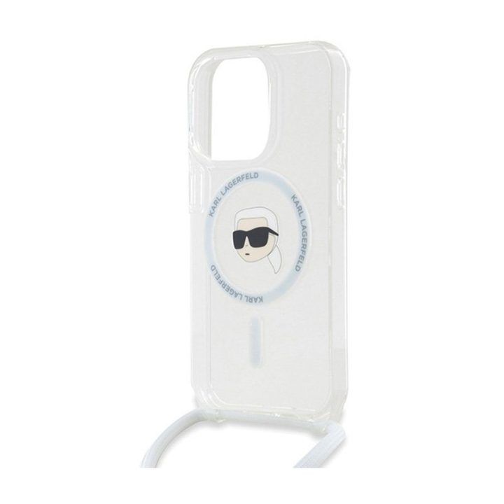 Permatomas dėklas iPhone 15 Pro Karl Lagerfeld MagSafe