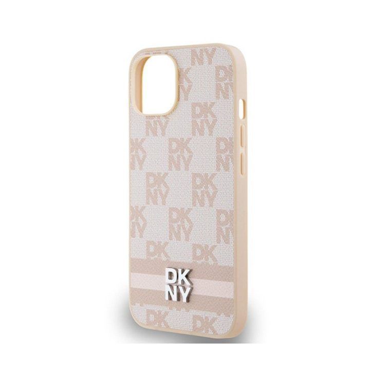 Dėklas iPhone 14 / 15 / 13 DKNY rožinis