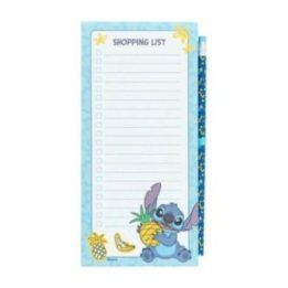 Disney Stitch magnetinė užrašų knygelė pirkinių sąrašui, 10 × 21 cm