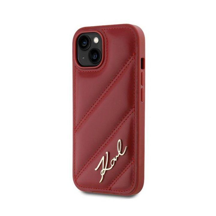 Raudonas dėklas iPhone 15 / 14 / 13 Karl Lagerfeld