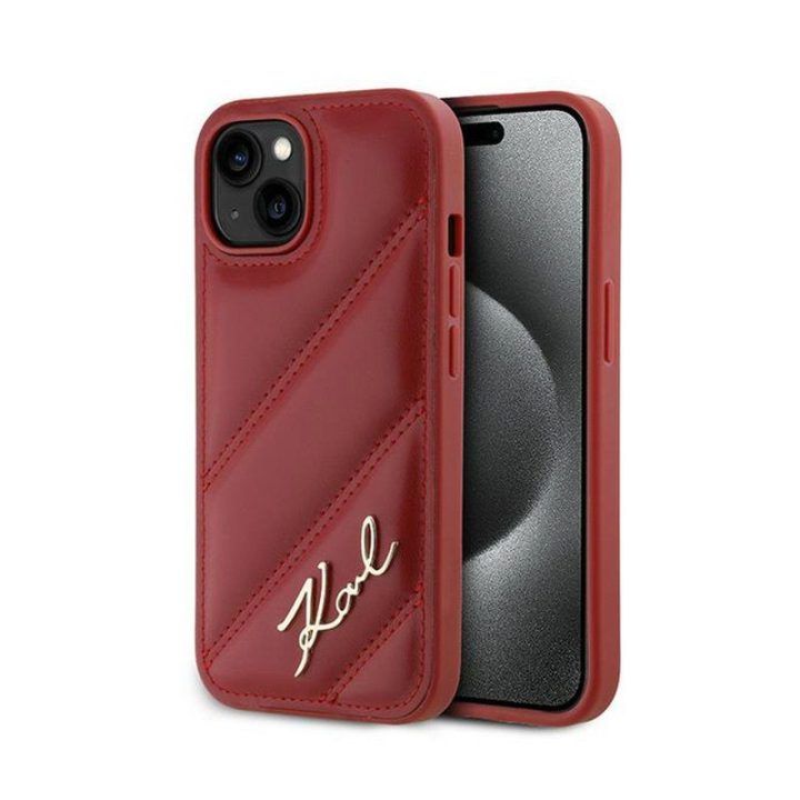 Raudonas dėklas iPhone 15 / 14 / 13 Karl Lagerfeld