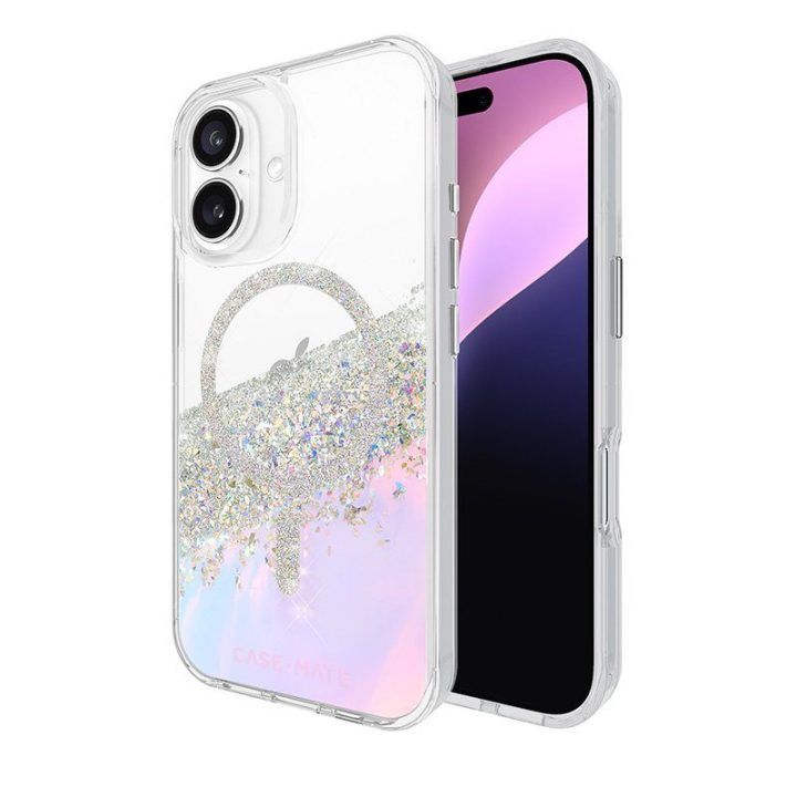 Case-Mate Karat MagSafe dėklas iPhone 16, Holographic Soap Bubble