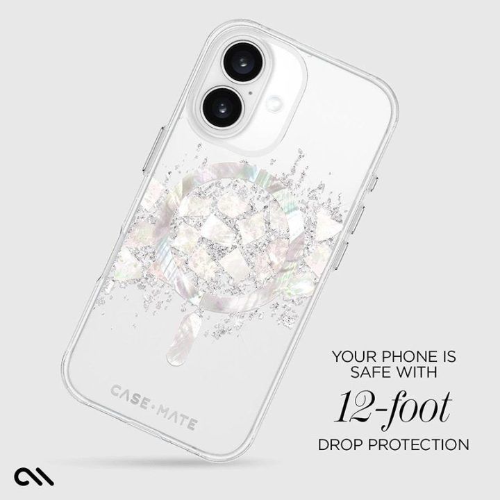 Dėklas iPhone 16 Case-Mate Karat Pearl