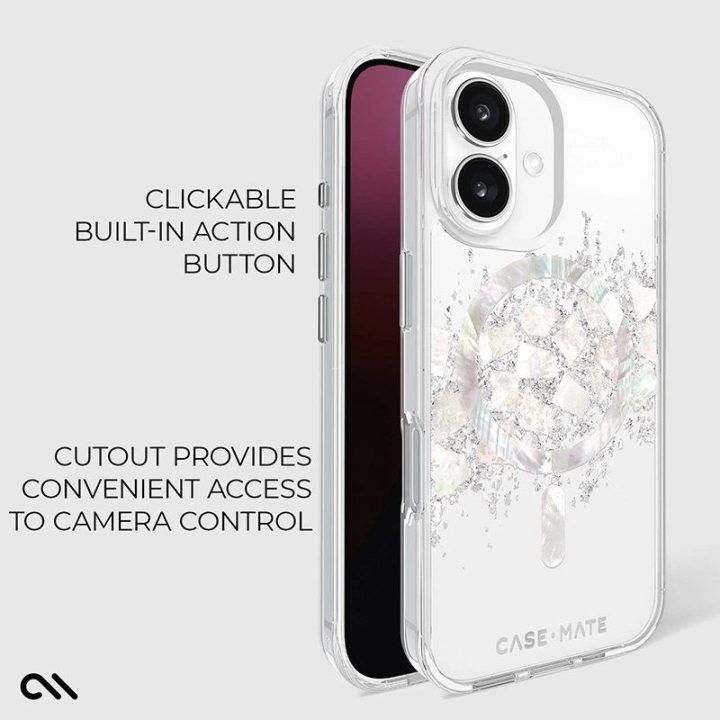 Dėklas iPhone 16 Case-Mate Karat Pearl