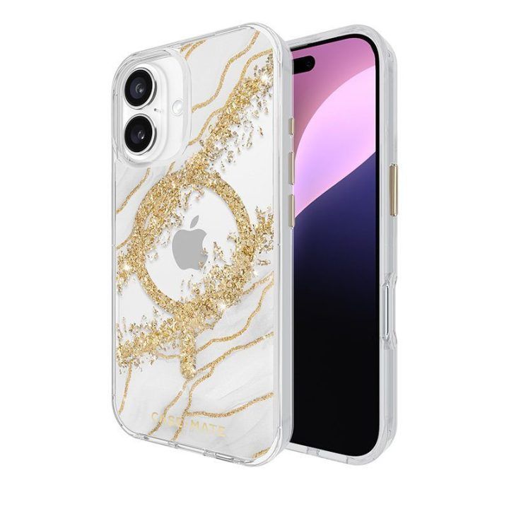 Dėklas iPhone 16, Granite, MagSafe, Case-Mate Karat