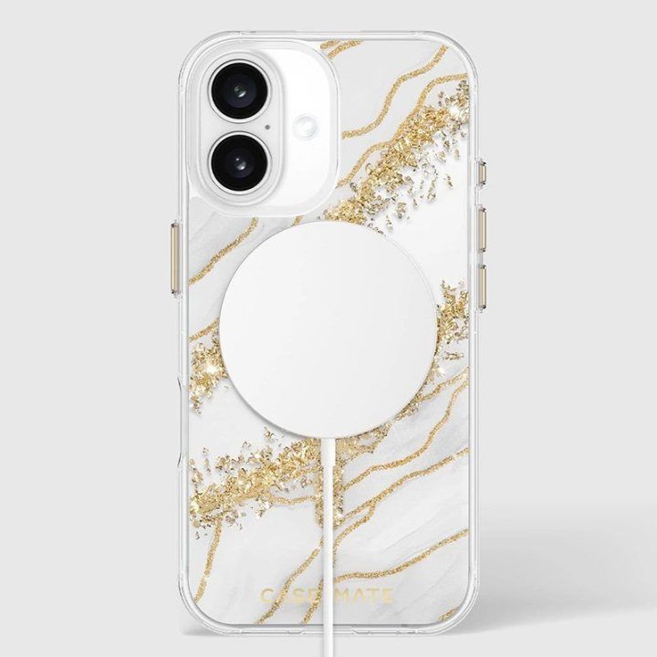 Dėklas iPhone 16, Granite, MagSafe, Case-Mate Karat