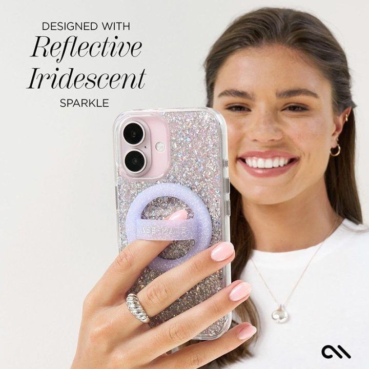 „Case-Mate Twinkle Disco“ dėklas „iPhone 16“ su „MagSafe“
