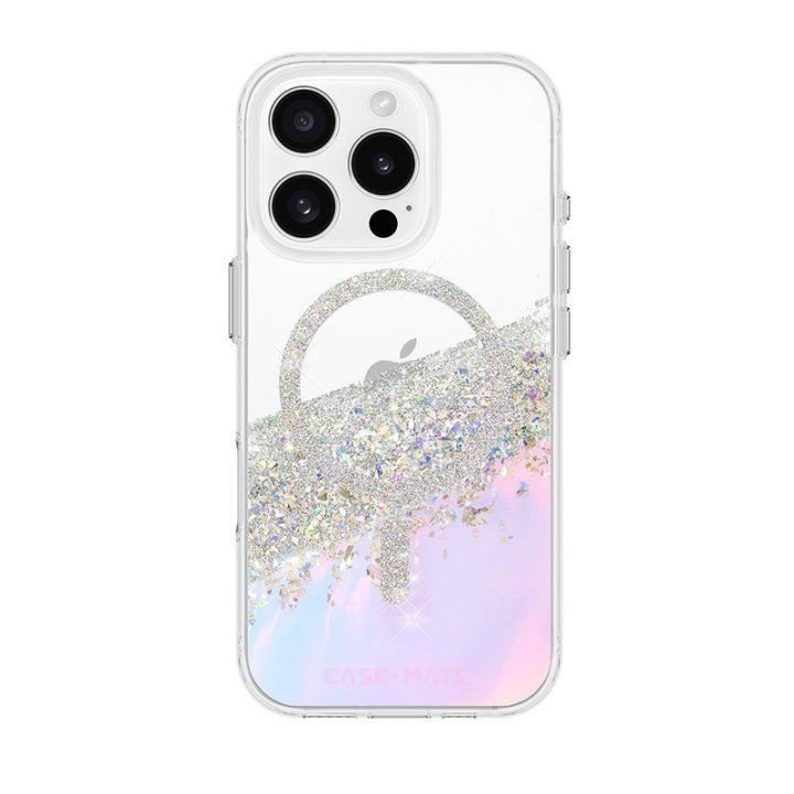 Dėklas iPhone 16 Pro Case-Mate Karat MagSafe, Holographic Soap Bubble