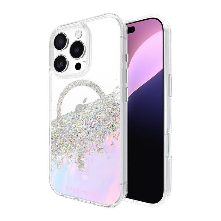 Dėklas iPhone 16 Pro Case-Mate Karat MagSafe, Holographic Soap Bubble