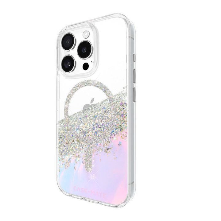 Dėklas iPhone 16 Pro Case-Mate Karat MagSafe, Holographic Soap Bubble