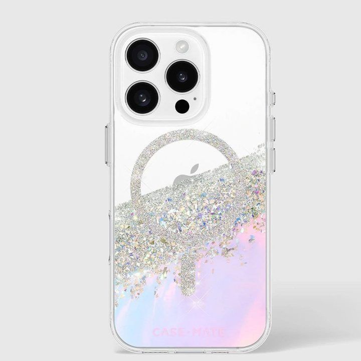 Dėklas iPhone 16 Pro Case-Mate Karat MagSafe, Holographic Soap Bubble
