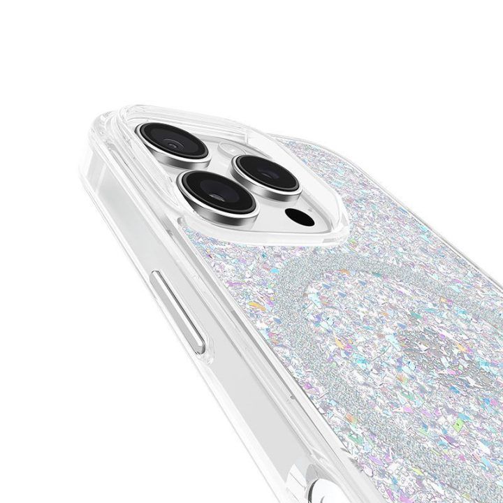 Dėklas iPhone 16 Pro Case-Mate Twinkle MagSafe, permatomas