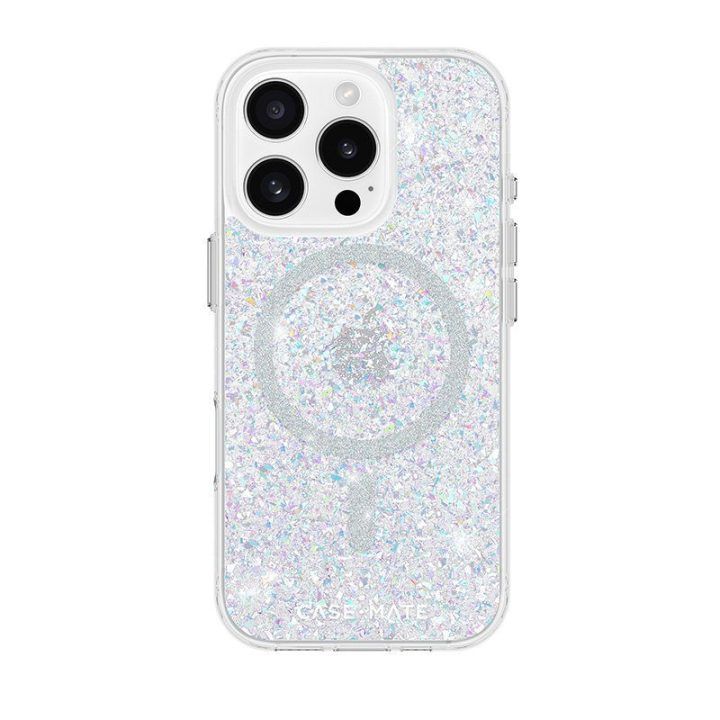Dėklas iPhone 16 Pro Case-Mate Twinkle MagSafe, permatomas