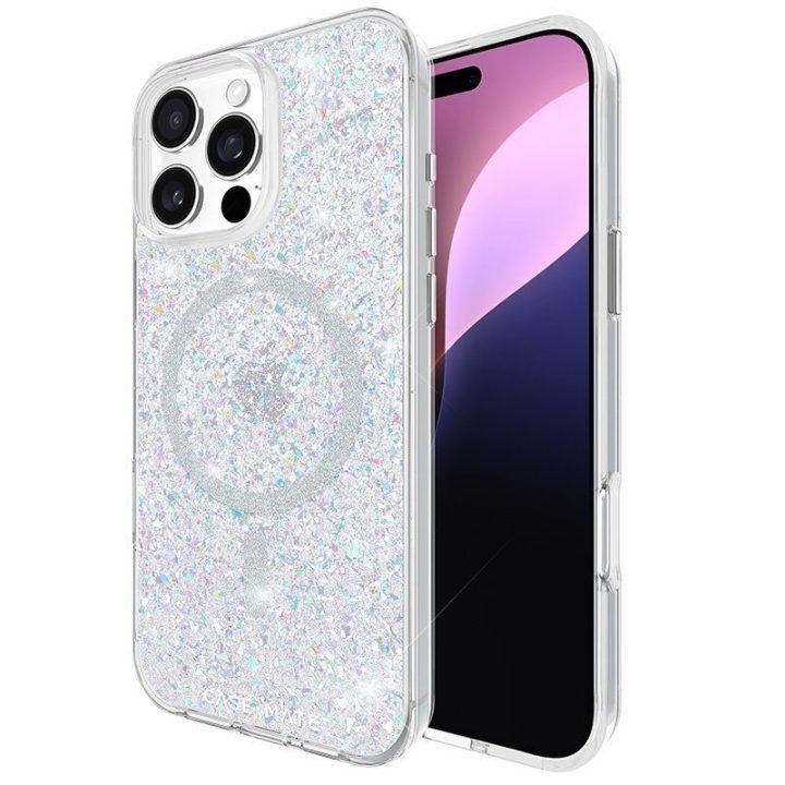 Dėklas iPhone 16 Pro Max, Case-Mate Twinkle Disco MagSafe