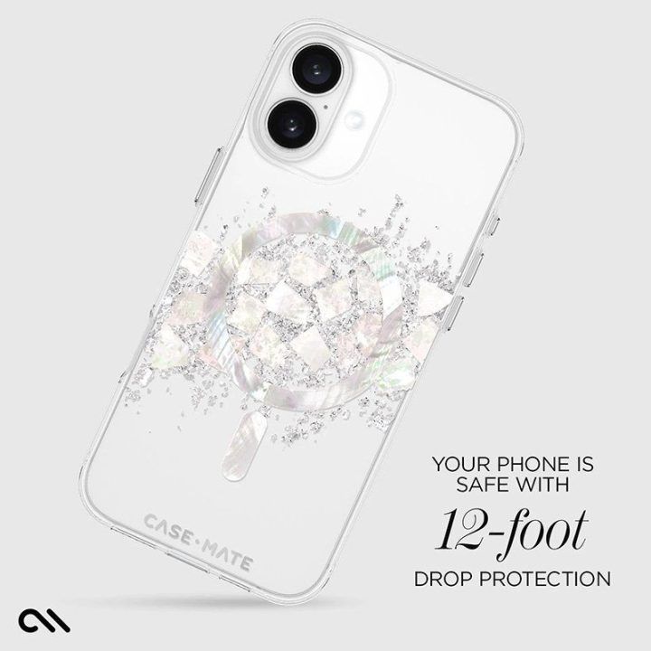 Dėklas iPhone 16 Plus su perlamutru, Case-Mate