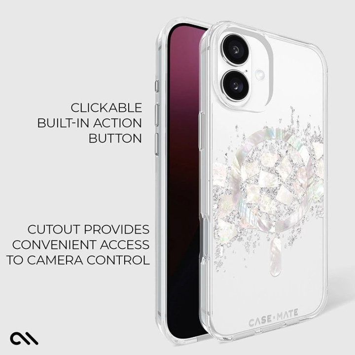 Dėklas iPhone 16 Plus su perlamutru, Case-Mate