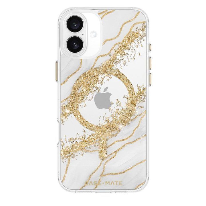 Dėklas iPhone 16 Plus Case-Mate Karat Granite, balta