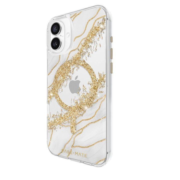 Dėklas iPhone 16 Plus Case-Mate Karat Granite, balta