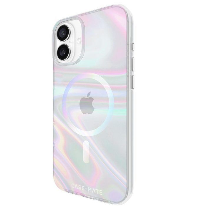 Dėklas iPhone 16 Plus Case-Mate Soap Bubble, irizuojantis