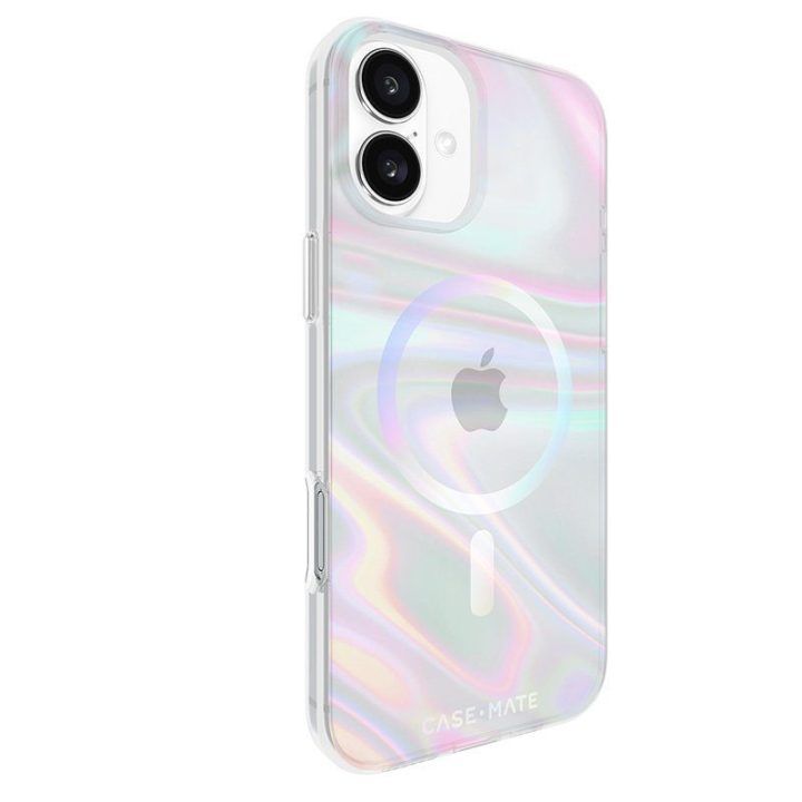 Dėklas iPhone 16 Plus Case-Mate Soap Bubble, irizuojantis