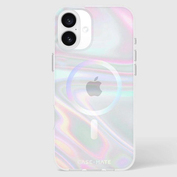 Dėklas iPhone 16 Plus Case-Mate Soap Bubble, irizuojantis