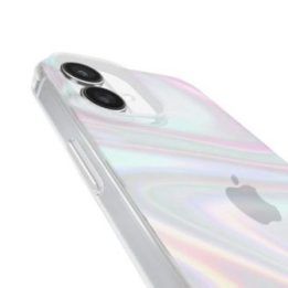 Dėklas iPhone 16 Plus, permatomas, Case-Mate Soap Bubble