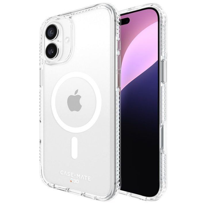 Permatomas dėklas iPhone 16 Plus Case-Mate Tough D3O MagSafe