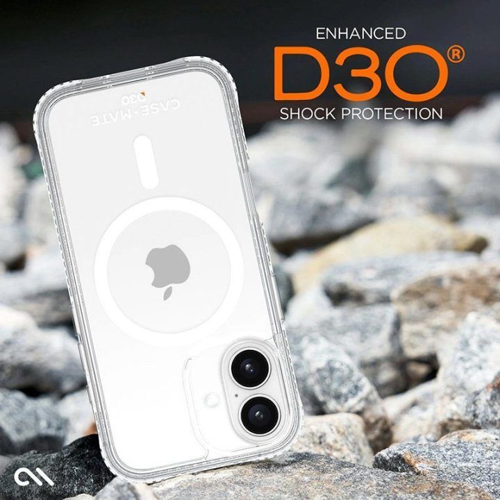 Permatomas dėklas iPhone 16 Plus Case-Mate Tough D3O MagSafe