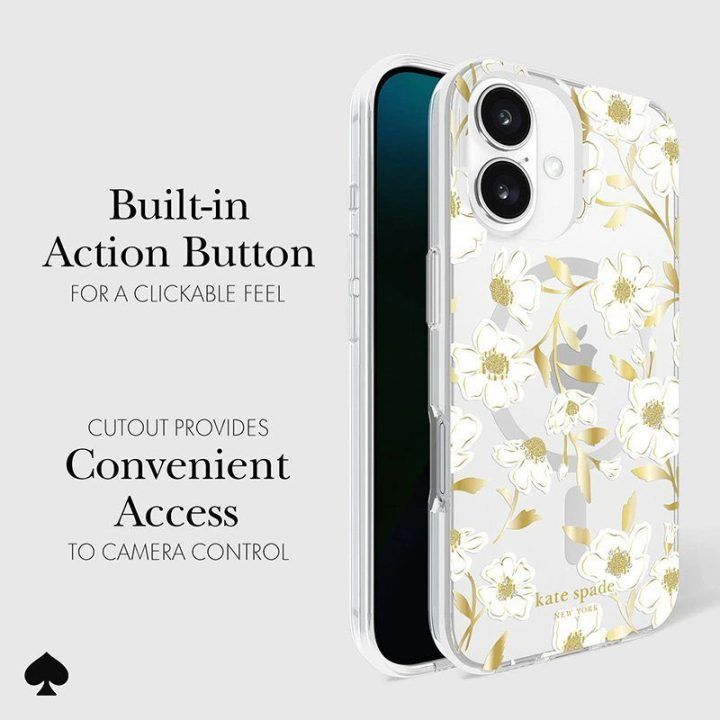 Kate Spade New York MagSafe dėklas iPhone 16, Sunshine Floral