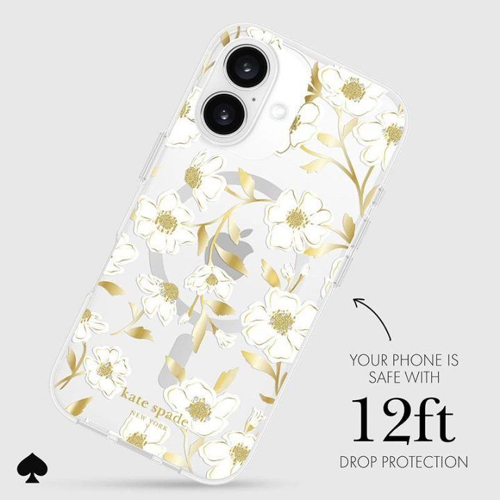 Kate Spade New York MagSafe dėklas iPhone 16, Sunshine Floral