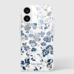 Kate Spade New York dėklas iPhone 16, Flowerbed Blue
