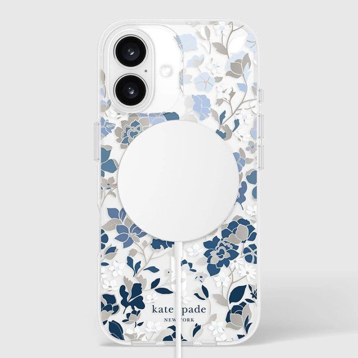 Kate Spade New York dėklas iPhone 16, Flowerbed Blue
