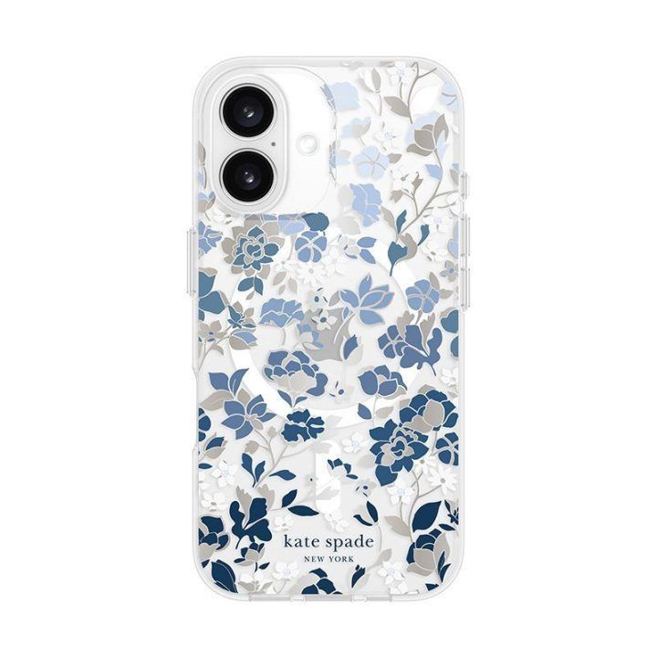 Kate Spade New York dėklas iPhone 16, Flowerbed Blue