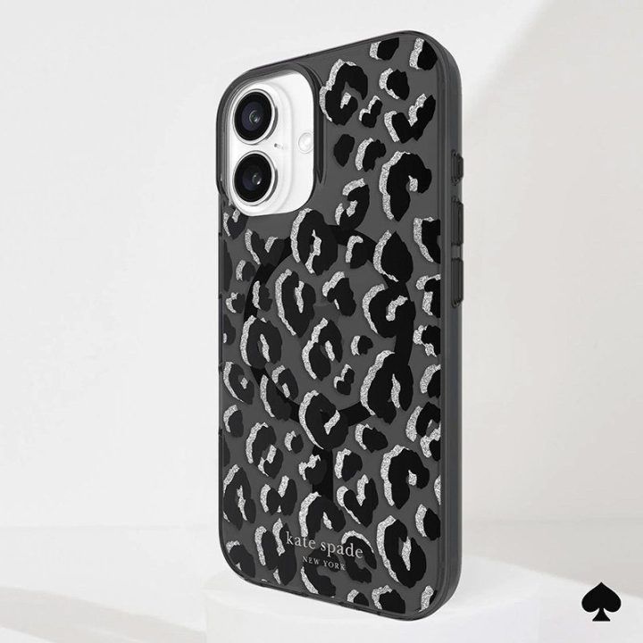 Dėklas iPhone 16 Kate Spade New York City Leopard