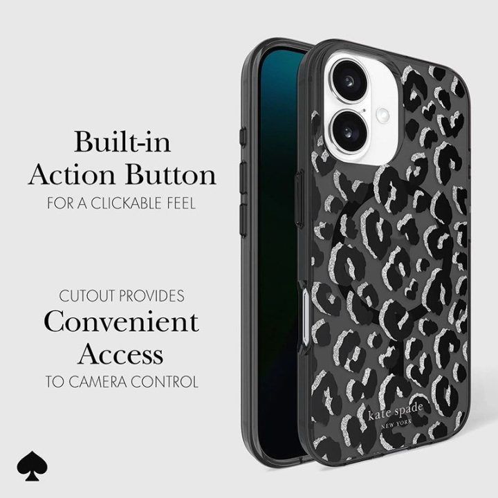 Dėklas iPhone 16 Kate Spade New York City Leopard