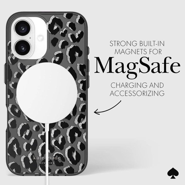 Dėklas iPhone 16 Kate Spade New York City Leopard