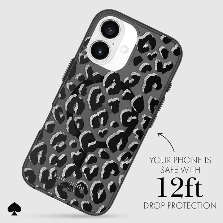 Dėklas iPhone 16 Kate Spade New York City Leopard