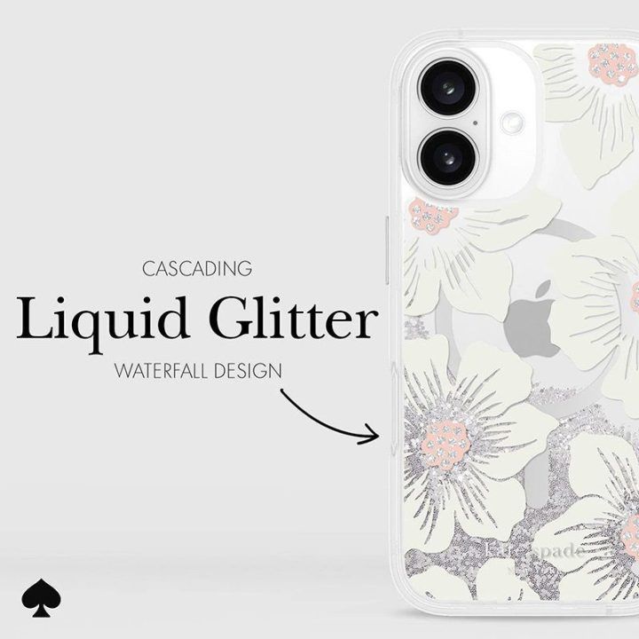 Dėklas iPhone 16 Kate Spade New York Hollyhock Floral