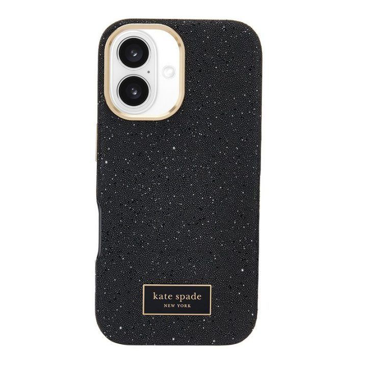 Dėklas iPhone 16 Kate Spade New York, juodas